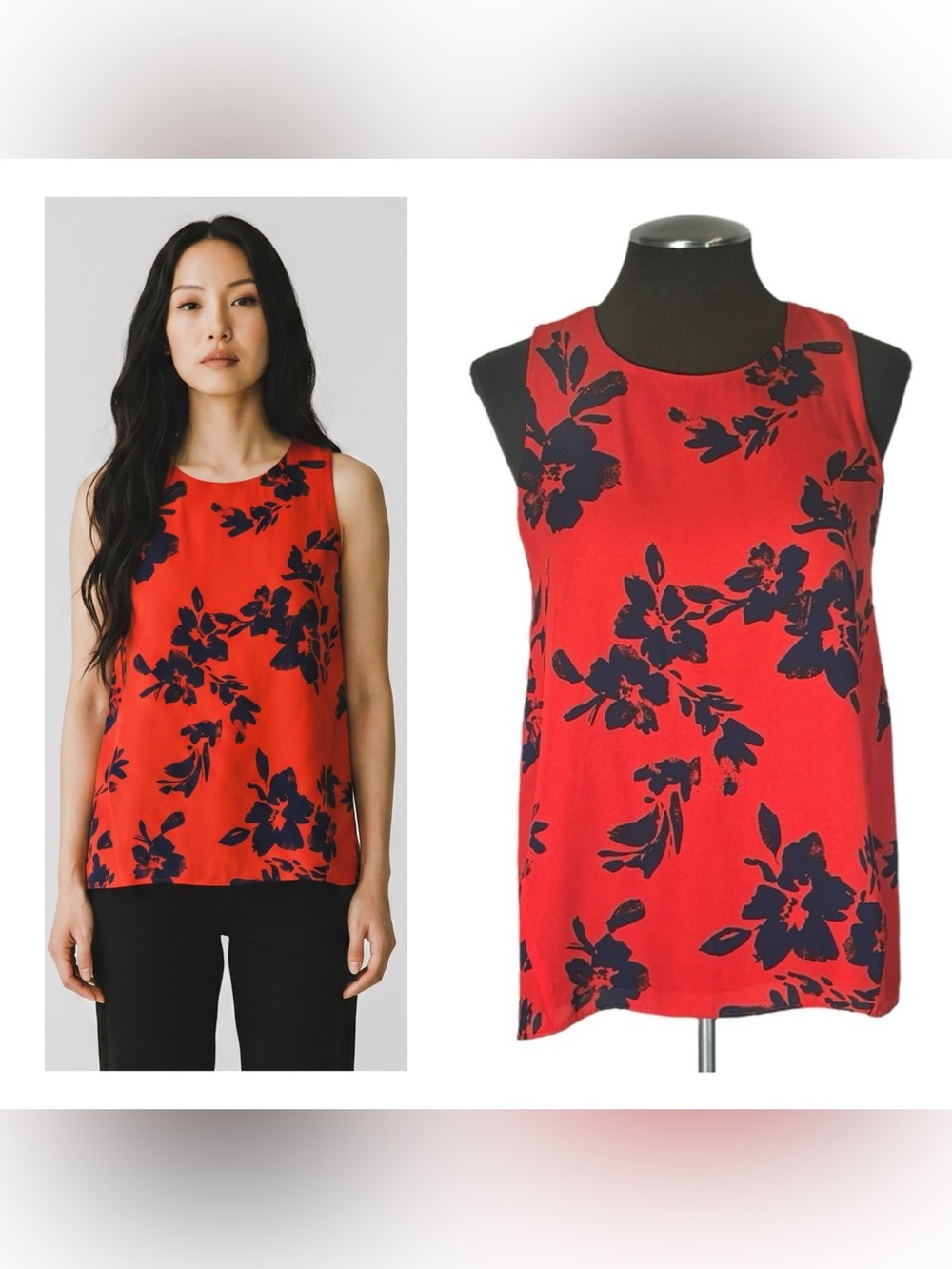 🆕 Mercer & Madison – Sleeveless Floral Lined Swing Tank – Nordstrom – XS